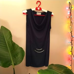 Vintage Elegant Navy Top